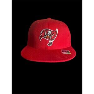 Vintage Tampa Bay Buccaneers Hat Reebok Fitted Size 7 3/8 Red Flat Brim Hat New
